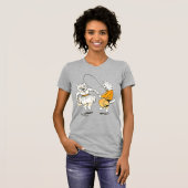 Mädchen und Jungen, Louis Wain T-Shirt (Vorne ganz)