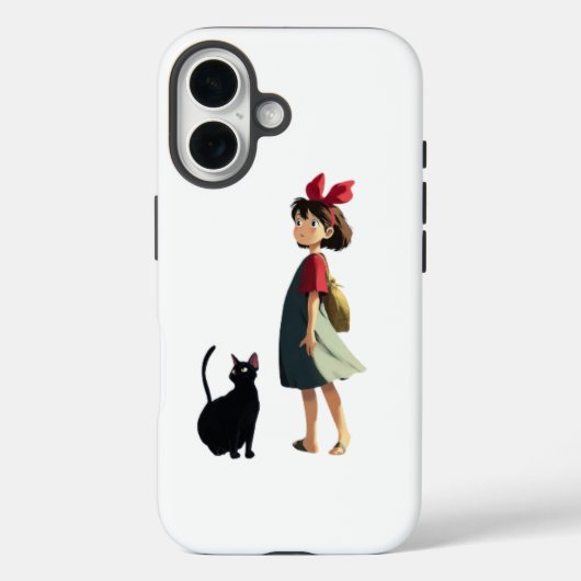 Mädchen und Katze Handy Case-Mate iPhone Hülle (Rückseite)