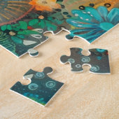 MÄDCHEN UND KATZE KUNST-PUZZLE PUZZLE (Seite)