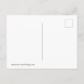 Mädchen und Katze Postkarte (Rückseite)