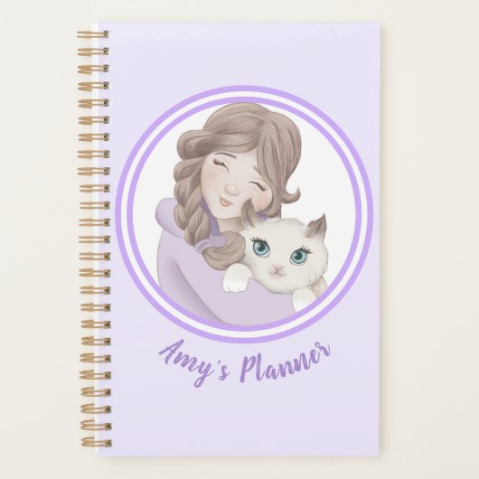 Mädchen und Kinder - individuell anpassbare Kinder Planer (Vorderseite)