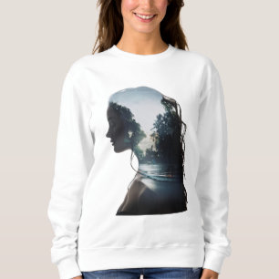 Mädchen und Natur Sweatshirt