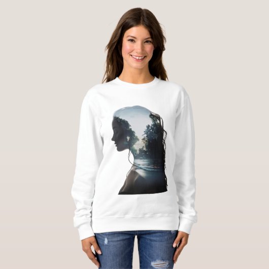 Mädchen und Natur Sweatshirt (Vorne ganz)