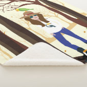 Mädchen und Papageien Sherpadecke (3/4)