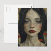 Mädchen und Pfeffer Rustikale Grunge Postkarte (Vorne/Hinten)