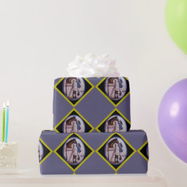 Mädchen-und-Pferd-Geschichtenbuch in Diamant Geschenkpapier