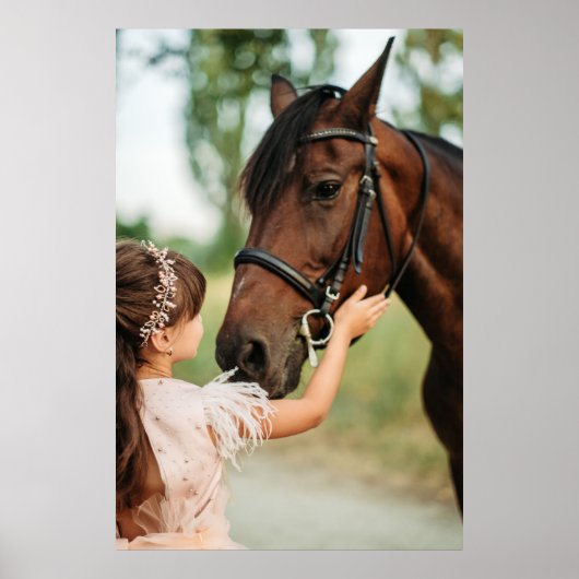 Mädchen und Pferd Poster (Vorne)
