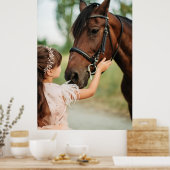 Mädchen und Pferd Poster (Küche)