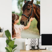 Mädchen und Pferd Poster (Heimbüro)