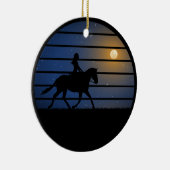 Mädchen und Pferde Keramik Ornament (Rechts)