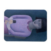 Mädchen und Puppe 2003 Magnet (Horizontal)