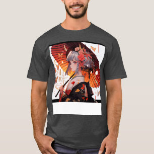 Mädchen und Regenschirm T-Shirt