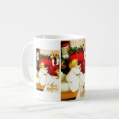 Mädchen und Santa Kaffeetasse (Vorderseite Links)