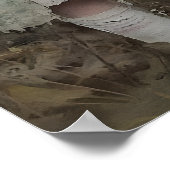 Mädchen und Schaf Druck, Osterlamm Dorf Poster (Ecke)
