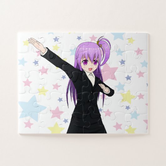 Mädchen und Sterne Puzzle (Horizontal)