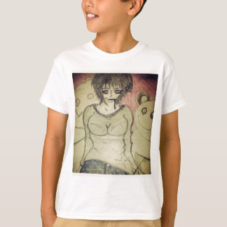 Mädchen und Teddy T-Shirt