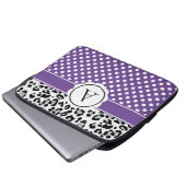 Mädchen und Tiere drucken monogramm Laptop-Sleev Laptopschutzhülle (Vorne Knopf)
