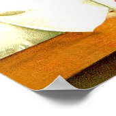 Mädchen und Weihnachten am Heiligen Abend Poster (Ecke)