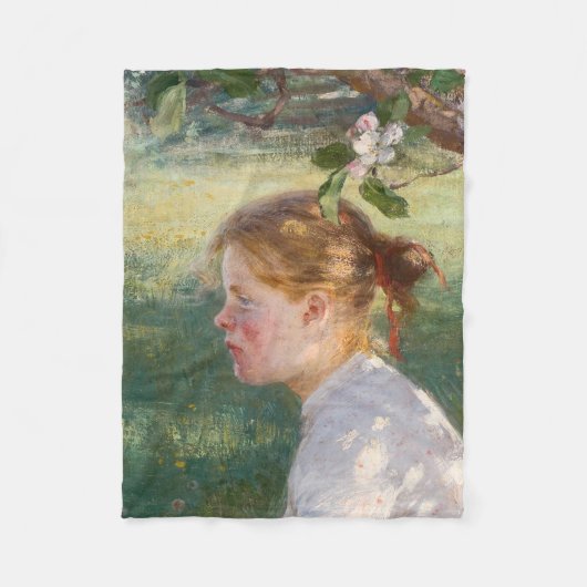 Mädchen unter dem Apfelbaum (von Danielson-Gambogi Fleecedecke (Vorderseite)