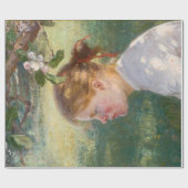 Mädchen unter dem Apfelbaum (von Danielson-Gambogi Geschenkpapier (Flach)