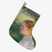 Mädchen unter dem Apfelbaum (von Danielson-Gambogi Großer Weihnachtsstrumpf (Vorderansicht (hängend))