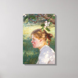 Mädchen unter dem Apfelbaum (von Danielson-Gambogi Leinwanddruck