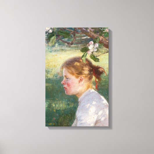 Mädchen unter dem Apfelbaum (von Danielson-Gambogi Leinwanddruck (Vorderseite)