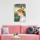 Mädchen unter dem Apfelbaum (von Danielson-Gambogi Leinwanddruck (Insitu (Wohnzimmer))