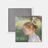 Mädchen unter dem Apfelbaum (von Danielson-Gambogi Magnet (Vorderseite/Rückseite)