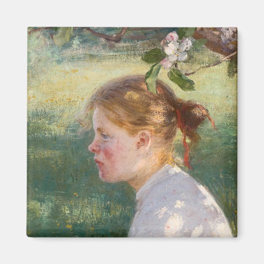 Mädchen unter dem Apfelbaum (von Danielson-Gambogi Magnet (Vorne)