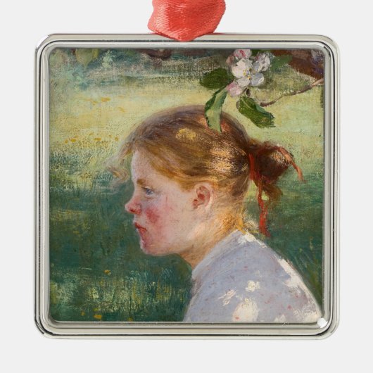 Mädchen unter dem Apfelbaum (von Danielson-Gambogi Ornament Aus Metall (Vorne)