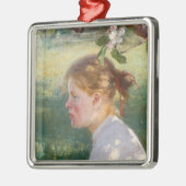 Mädchen unter dem Apfelbaum (von Danielson-Gambogi Ornament Aus Metall (Links)