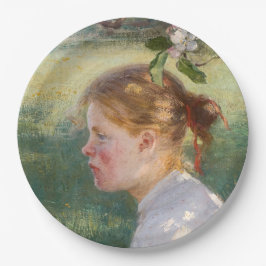 Mädchen unter dem Apfelbaum (von Danielson-Gambogi Pappteller