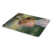 Mädchen unter dem Apfelbaum (von Danielson-Gambogi Schneidebrett (Ecke)