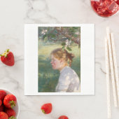 Mädchen unter dem Apfelbaum (von Danielson-Gambogi Serviette (Beispiel)