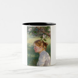 Mädchen unter dem Apfelbaum (von Danielson-Gambogi Zweifarbige Tasse