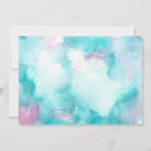 Mädchen unter dem Foto, Fotokarte Einladung (Rückseite)