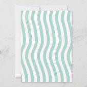 Mädchen unter dem Meer DREI Ozean Dolphin Octopus  Einladung (Rückseite)