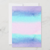 Mädchen unter dem Meer Einladung (Rückseite)