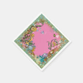 Mädchen unter dem Meer Serviette (Ecke)