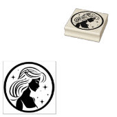 Mädchen unter den Sternen - virgo Gummistempel (Stempel)