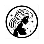 Mädchen unter den Sternen - virgo Gummistempel (Prägung)