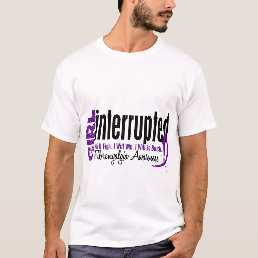 Mädchen unterbrach 1 Fibromyalgia T-Shirt (Vorderseite)