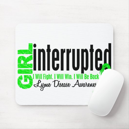 Mädchen unterbrach 1 Lyme-Borreliose Mousepad (Mit Mouse)