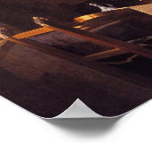 Mädchen unterbrach ihre Musik Poster (Ecke)