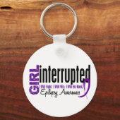Mädchen unterbrochen 1 Epilepsie Schlüsselanhänger (Vorderseite)