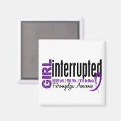 Mädchen unterbrochen 1 Fibromyalgie Magnet (Vorderseite/Rückseite)