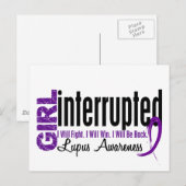 Mädchen unterbrochen 1 Lupus Postkarte (Vorne/Hinten)