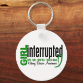 Mädchen unterbrochen 1 Nierenerkrankung Schlüsselanhänger (Vorderseite)