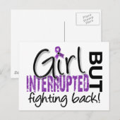 Mädchen unterbrochen 2 Fibromyalgie Postkarte (Vorne/Hinten)